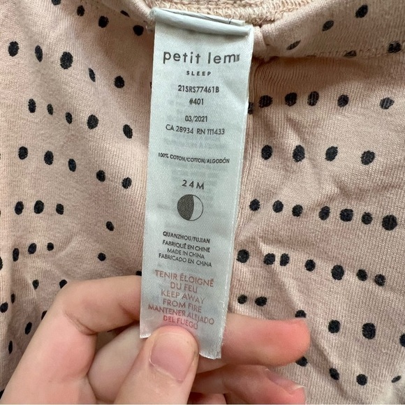 Petit lemi girls 24 month cotton pajama set - Picture 6 of 7